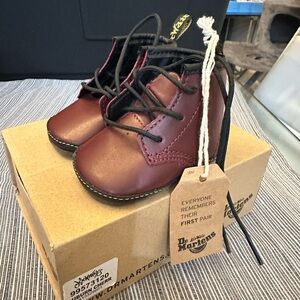 Baby Shoes - Dr. Martins - Auburn Cherry